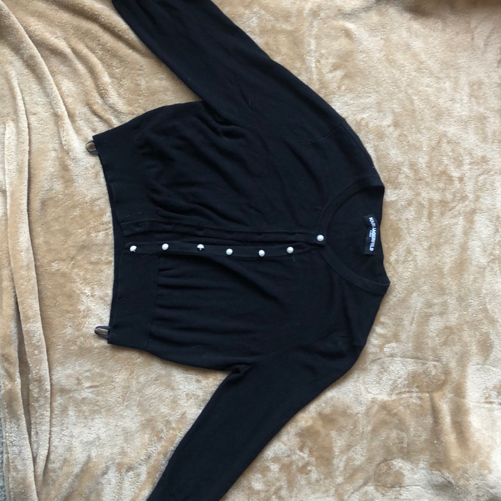 Black cardigan
